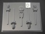 446sp Star Trecky Chocolate Candy Lollipop Mold FACTORY SECOND
